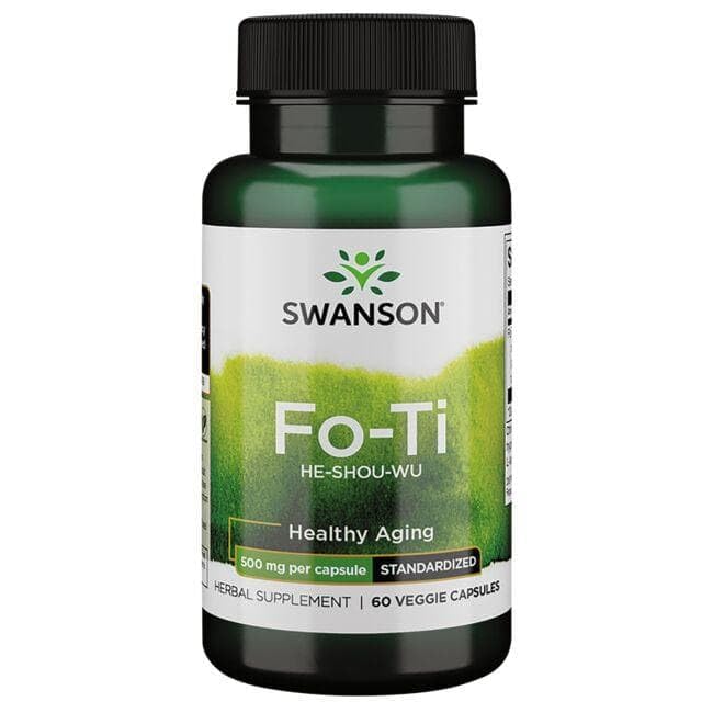 Swanson HRB Fo-Ti Std 500mg Capsule, 60 Count