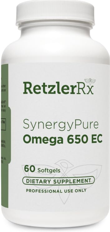 HormoneSynergy RetzlerRx Pure Omega 650 EC MaxSimil monoglyceride Fish Oil Softgels, 60 Count