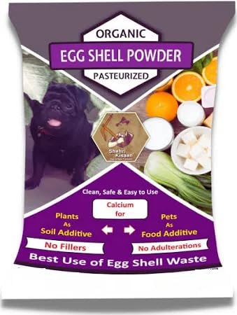 SENTA Eggshell Powder Organic Calcium for Plants, Cleaned & Processed, Non-Bovine High Potency, Faster Than Bone Meal, Pure Powder, 450g, 15.86