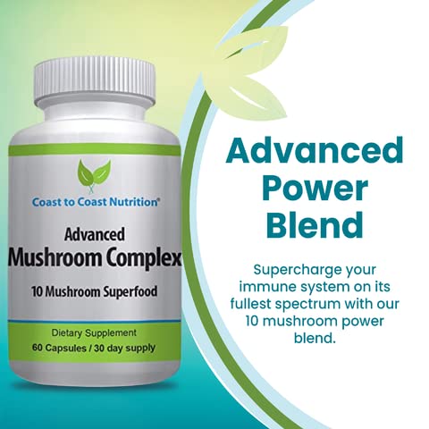 Coast to Coast Nutrition Advanced Mushroom Complex Capsule 60 Count
