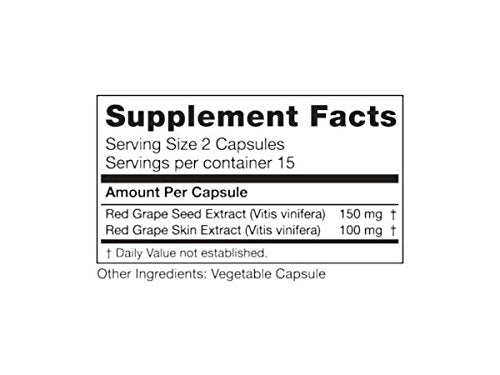 Seagate Grape Seed Extract 250 mg Capsules, 30 Count