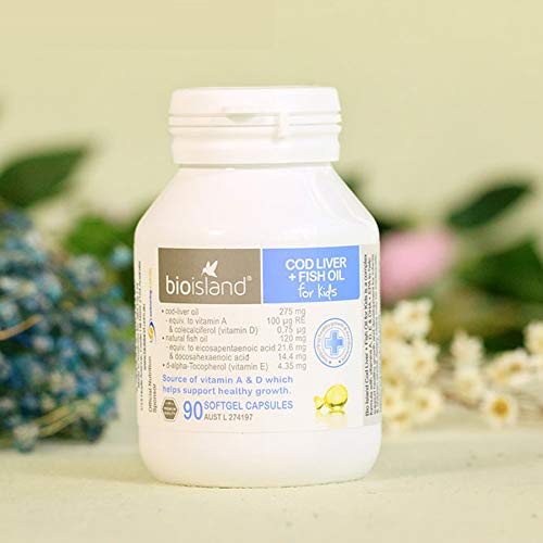 Bioisland Cod Liver + Fish Oil 90 Capsules