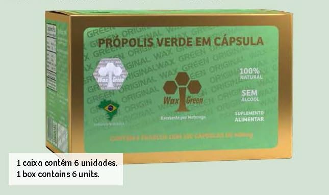 Generic Wax Green Brazil Bee Propolis Vitamin C with E 300mg Softgels 600 Count