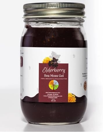 The Natural Branches Organic Elderberry Sea Moss Gel Softgel 1 Count