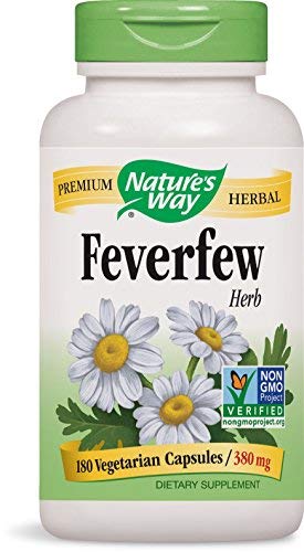 Nature's Way Feverfew Leaves 380 mg Capsules, 2-Pack