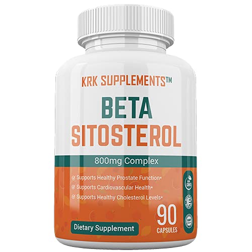 KRK SUPPLEMENTS Beta Sitosterol 800mg Per Serving, 90 Capsules Prostate Support