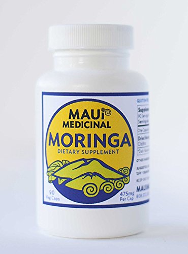 Maui Medicinal Herbs Moringa 475mg Per Veggie Capsule, 90 Capsules