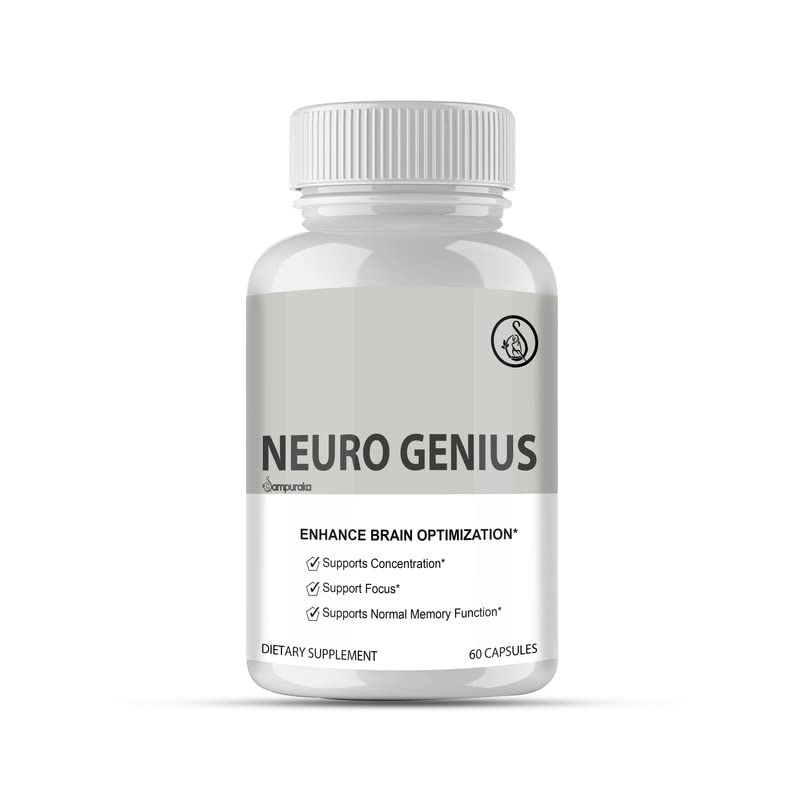Sampuraka Neuro Genius Advanced Cognitive Support Supplement to uplock Brain Potential Capsule 60 Count