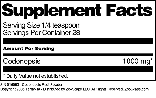 Terravita Codonopsis Root Powder, 1 oz