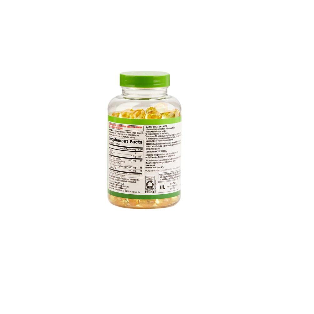 Finest Nutrition Half-the-Size Fish Oil 1200 mg Softgel, 200