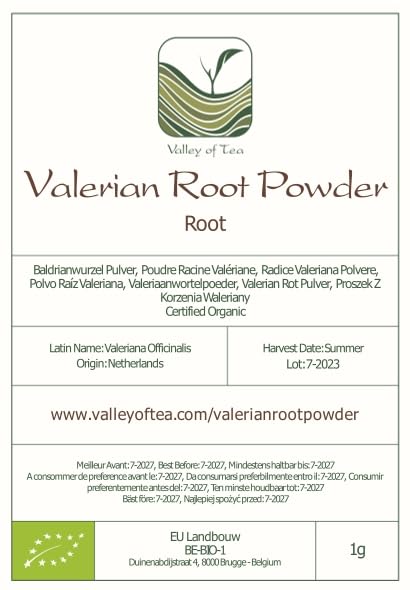 Valley of Tea Valerian Root Powder, 7.05 oz