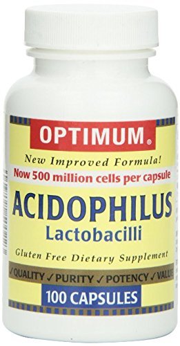 Acidophilus Optimum Acidophilus Lactobacilli Capsules, 400 Capsules