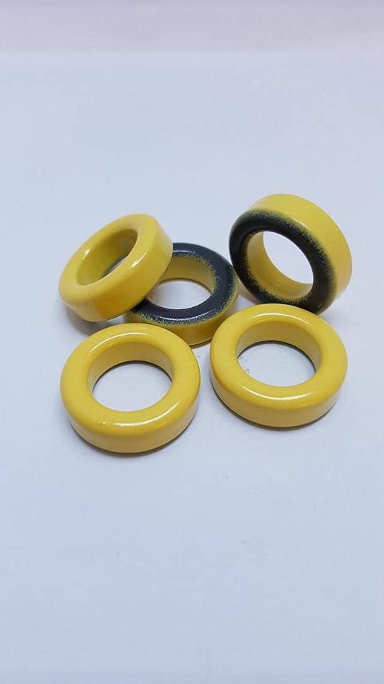 DBParts T80-6 Core Iron Powder Ferrite Yellow Toroid Core, 1 Piece