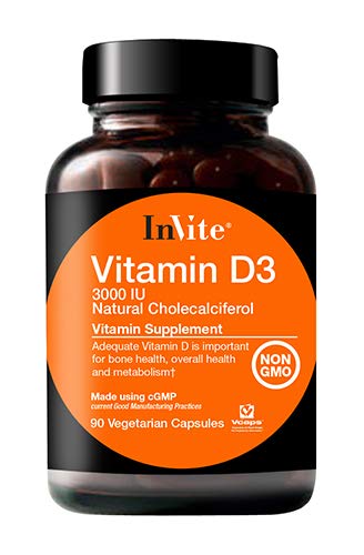 Invite Health Vitamin D3 3000 IU Capsule 90 Capsules