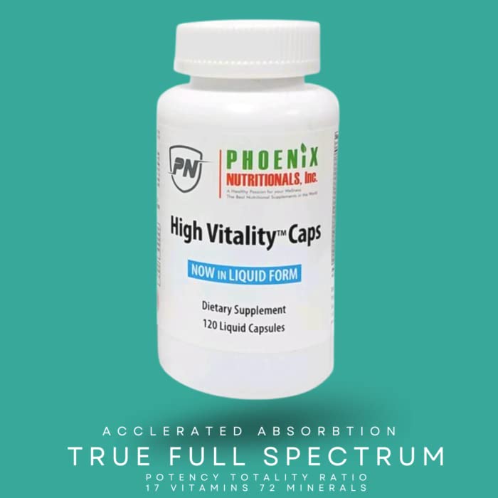 Phoenix Nutritionals High Vitality Multivitamin and Mineral Full Spectrum 120 Capsules