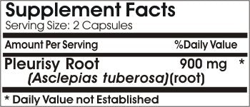 PureControl Supplements Pleurisy Root 900mg 90 Capsules
