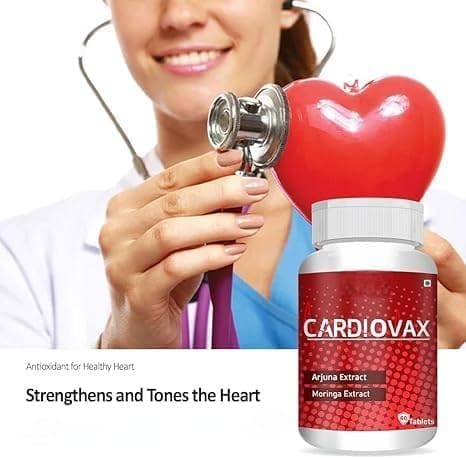 Generic Cardiovax with Coenzyme Q10, Arjuna Extract & Moringa Extract, 60 Tablets