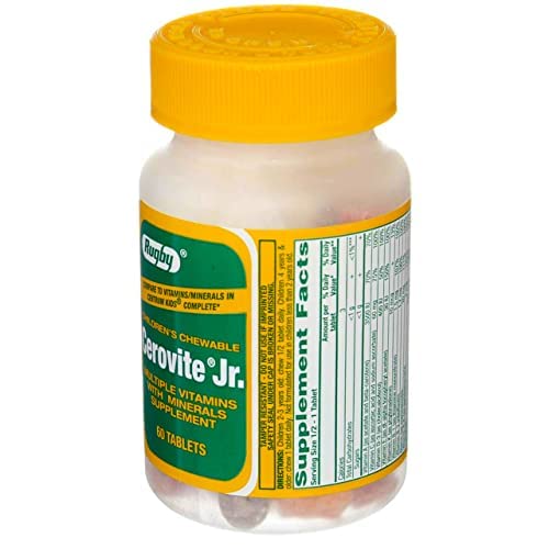 Rugby Laboratories Cerovite Jr. Children's Chewable 60 Count
