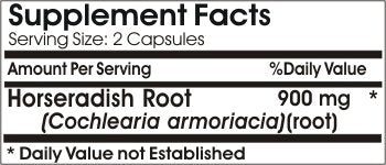 Naturetition Supplements Horseradish Root 900mg, 180 Capsules