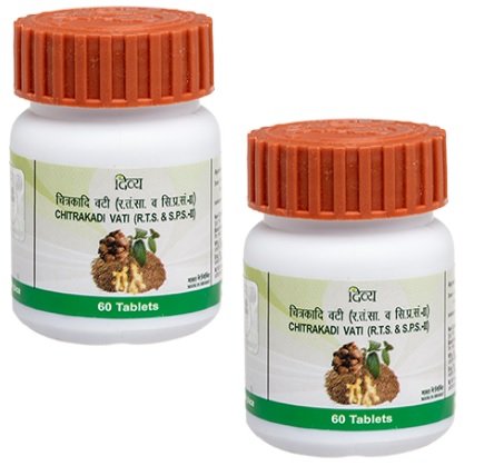 Divya Pharmacy Chitrakadi Vati Tablets, 2 Packs