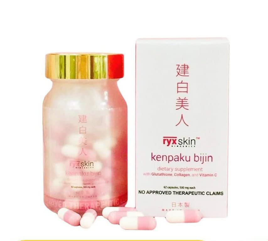 Ryxskin Japan Collagen + Anti Aging + Detox Kenpakubijin Supplement 62 Capsules