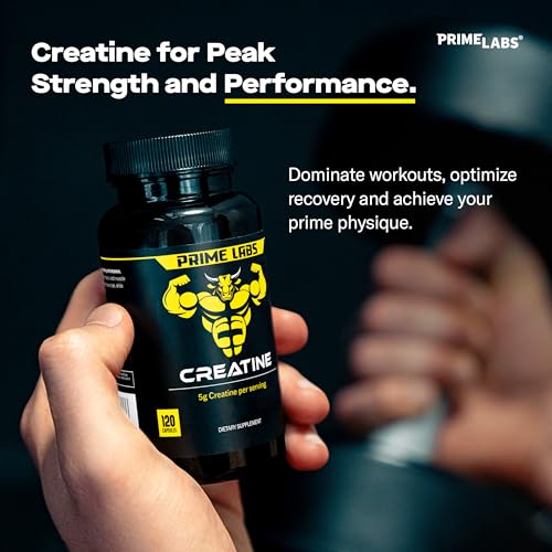 Prime Labs Prime Test + Creatine Capsules, 180 Capsules