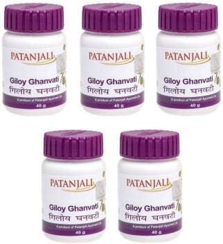 Patanjali Giloy Ghan Vati Powder 5-Pack