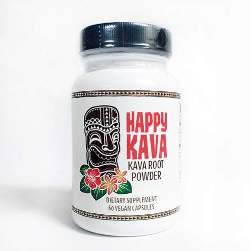 Happy Kava Kava Root Only Capsules, 1 Count