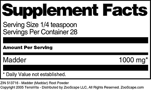 Terravita Madder Root Powder, 1 oz