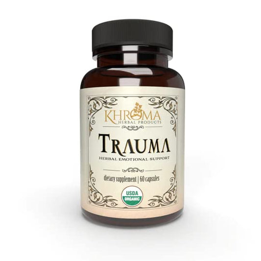 Khroma Herbal Products Trauma Blend - Organic Trauma Support Capsules, 60 Count