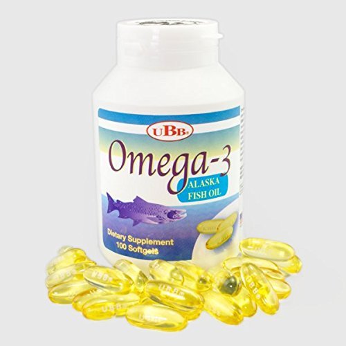 UBB Omega-3 Alaska Fish Oil Dietary Supplement Softgels 100