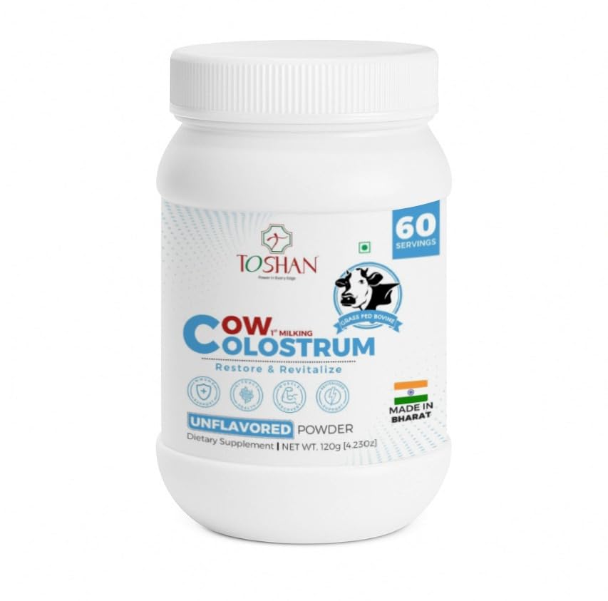 TOSHAN Cow Colostrum Powder 4.23 Ounce