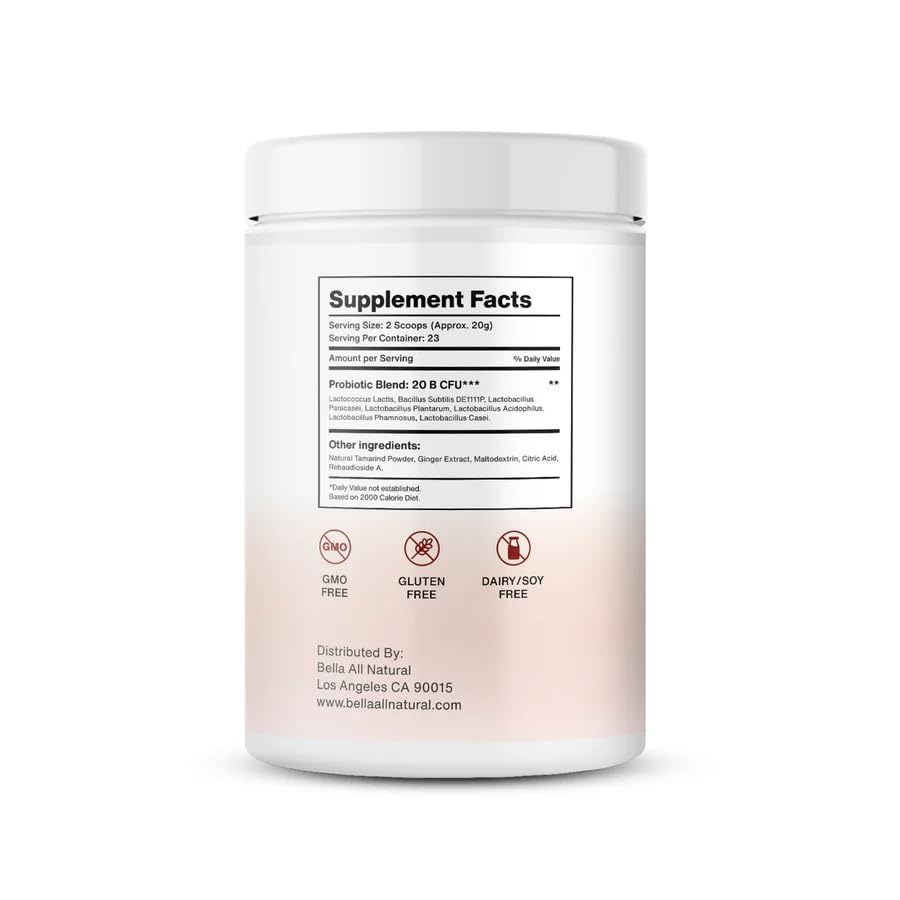 Bella All Natural Probiotics Iced Tamarindo Powder 15.87 oz