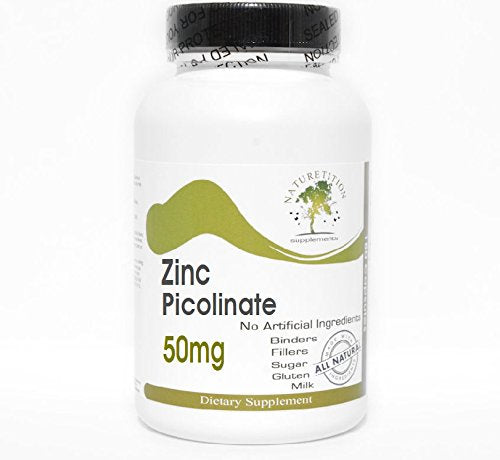 Naturetition Supplements Zinc Picolinate 50mg Capsules, 200 Capsules