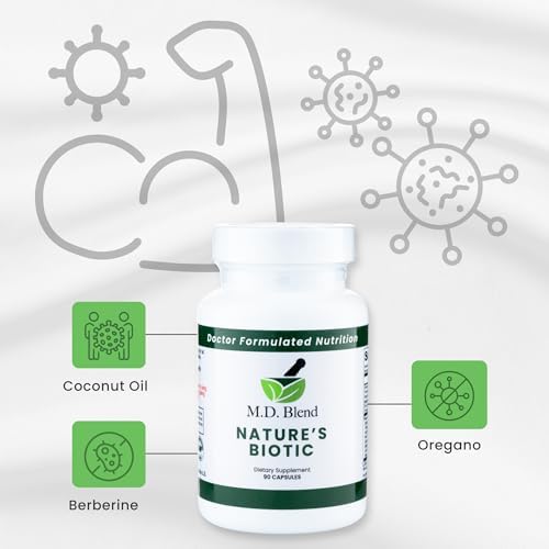 M.D. Blend Berberine Supplement with Oregano & Garlic 180 Capsules
