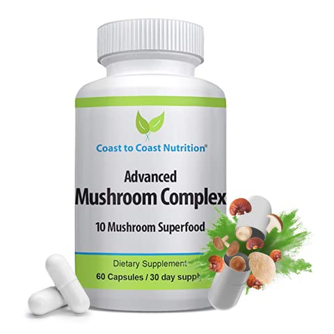 Coast to Coast Nutrition Advanced Mushroom Complex Capsule 60 Count