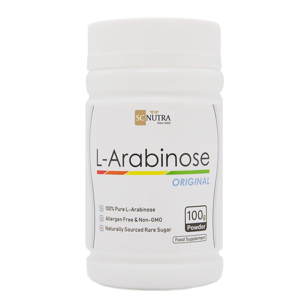 SC Nutra L-Arabinose Original Powder - Sugar Alternative, 3.53 Ounce