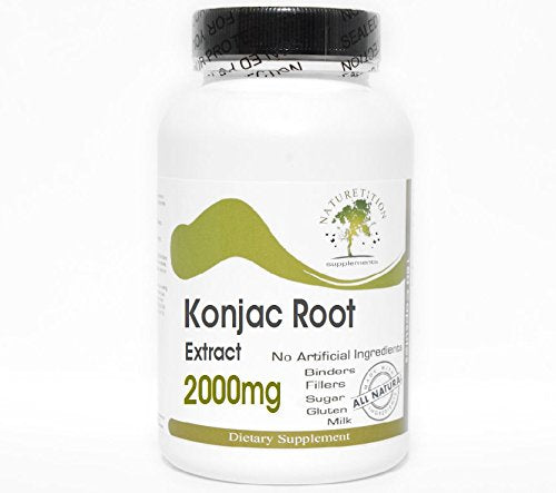 Naturetition Supplements Konjac Root Extract 2000mg Capsule, 180 Capsules