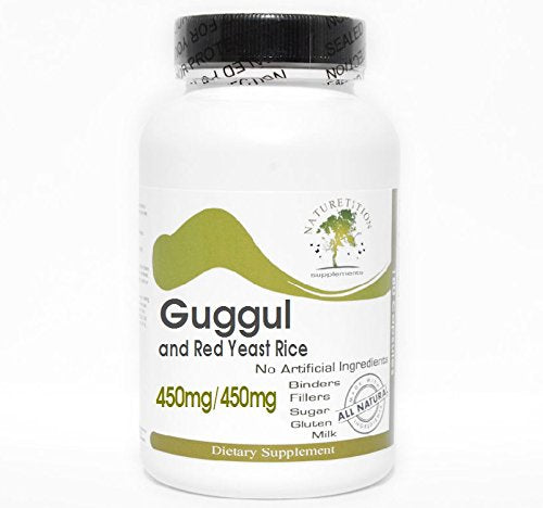 Naturetition Supplements Guggul 450mg and Red Yeast Rice 450mg Capsules, 90 Count