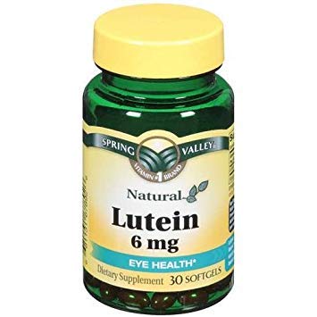 Spring Valley Lutein 6 mg with Zeaxanthin Softgels 30 Count