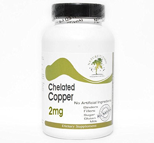 Naturetition Supplements Chelated Copper 2mg, 100 Capsules