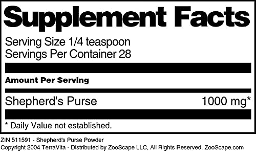 Terravita Shepherd's Purse Powder, 1 oz