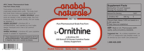 Anabol Naturals L-Ornithine Powder 7.0548 Ounces