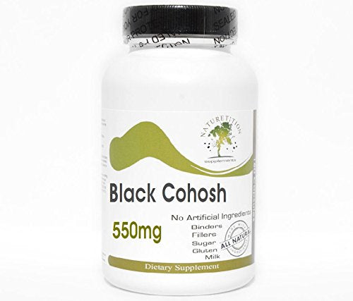 Naturetition Supplements Black Cohosh 550mg Capsules, 200 Capsules