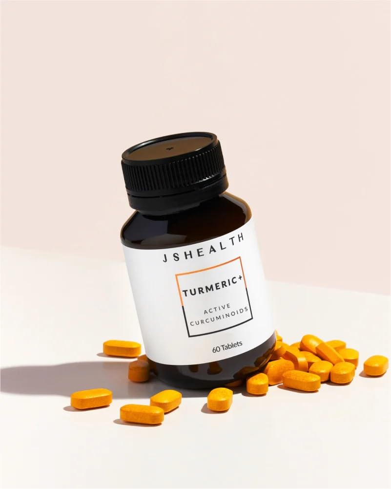 JSHealth Turmeric Curcumin Supplement with C3 Complex, 60 Tablets
