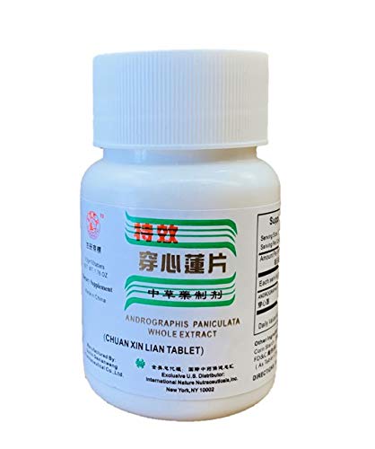 HerbsGreen Chuan Xin Lian Andrographis Whole Extract Tablets, Extra Strength 500mg, 300 Tablets