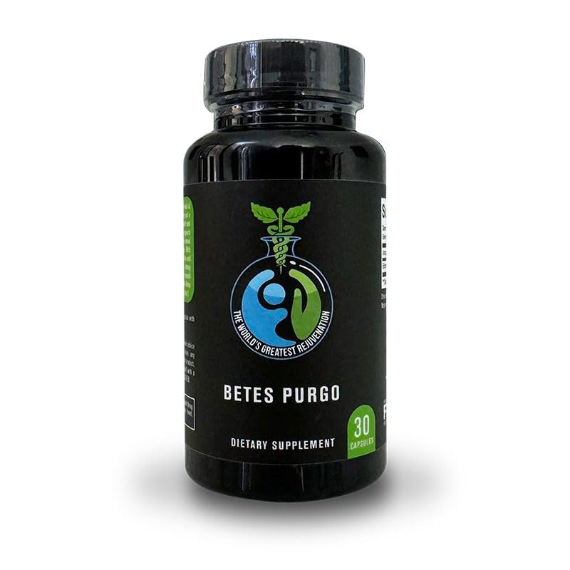 The World's Greatest Rejuvenation Betes Purgo Natural Citrus Bioflavonoid Supplement with Eriomin Citrus-Based Extract Formula Capsules 30