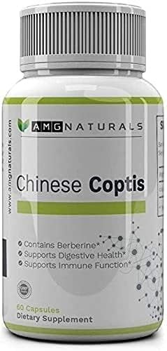 AMG Naturals Chinese Coptis (Coptis chinensis) Capsules, 60 Count