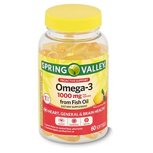 Spring Health Omega-3 Fish Oil 1000mg Softgel 60 Count