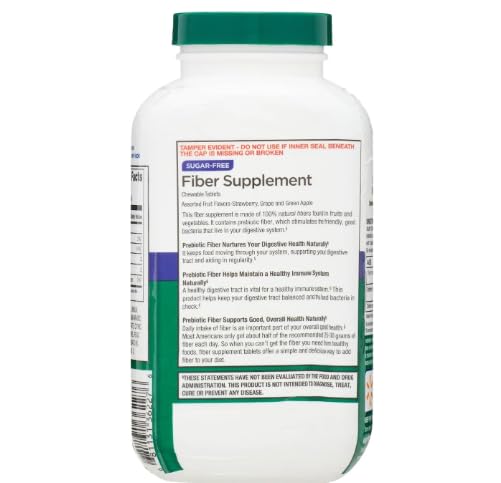 Generic Daily Fiber Supplement Chewable Tablets 90 Tablets